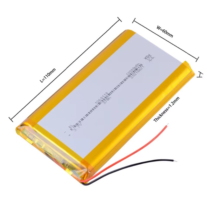 3.7V 10000mAh Lithium Polymer Battery Single Cell