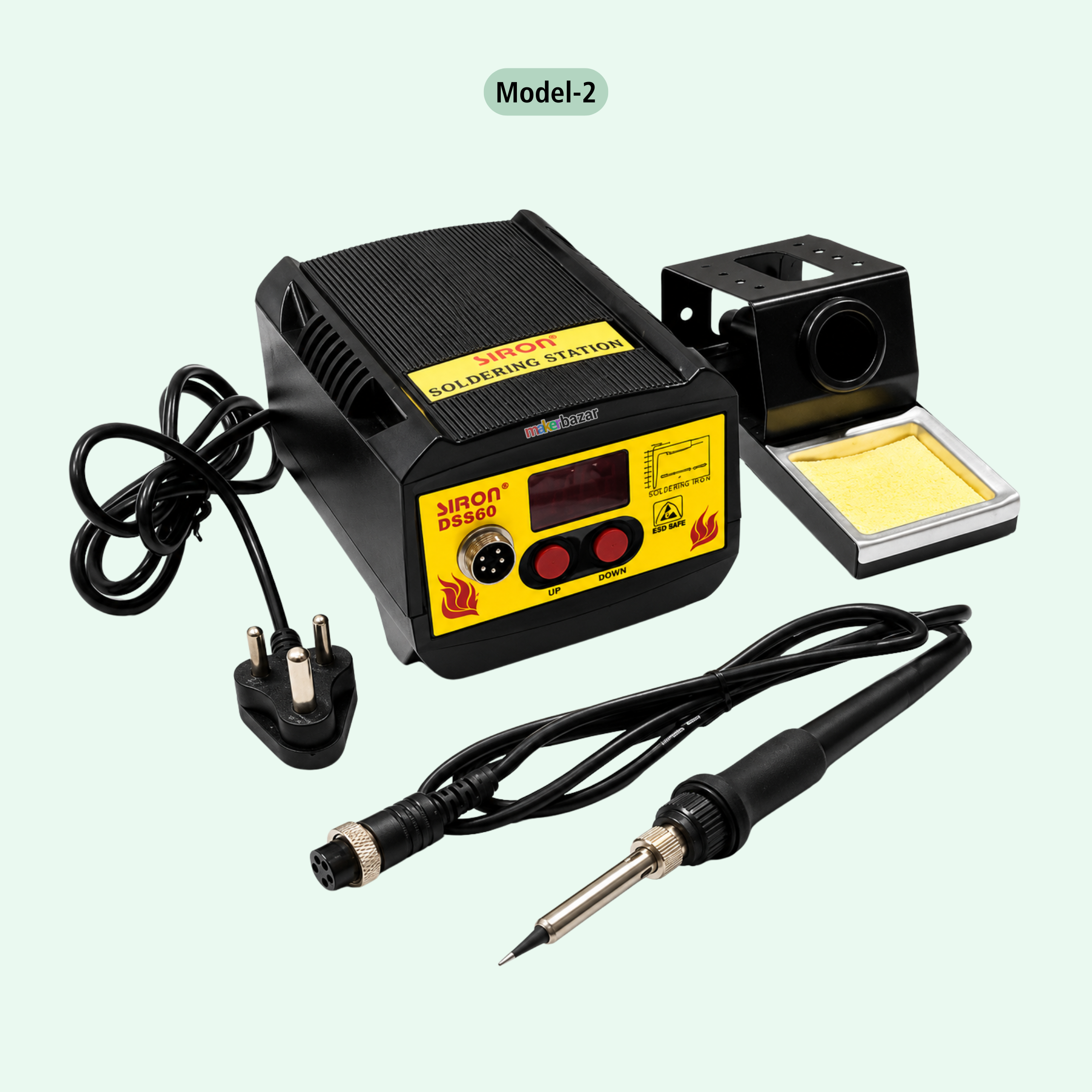 Siron: DSS60 Digital Temp Controlled Soldering 60W Soldering Station
