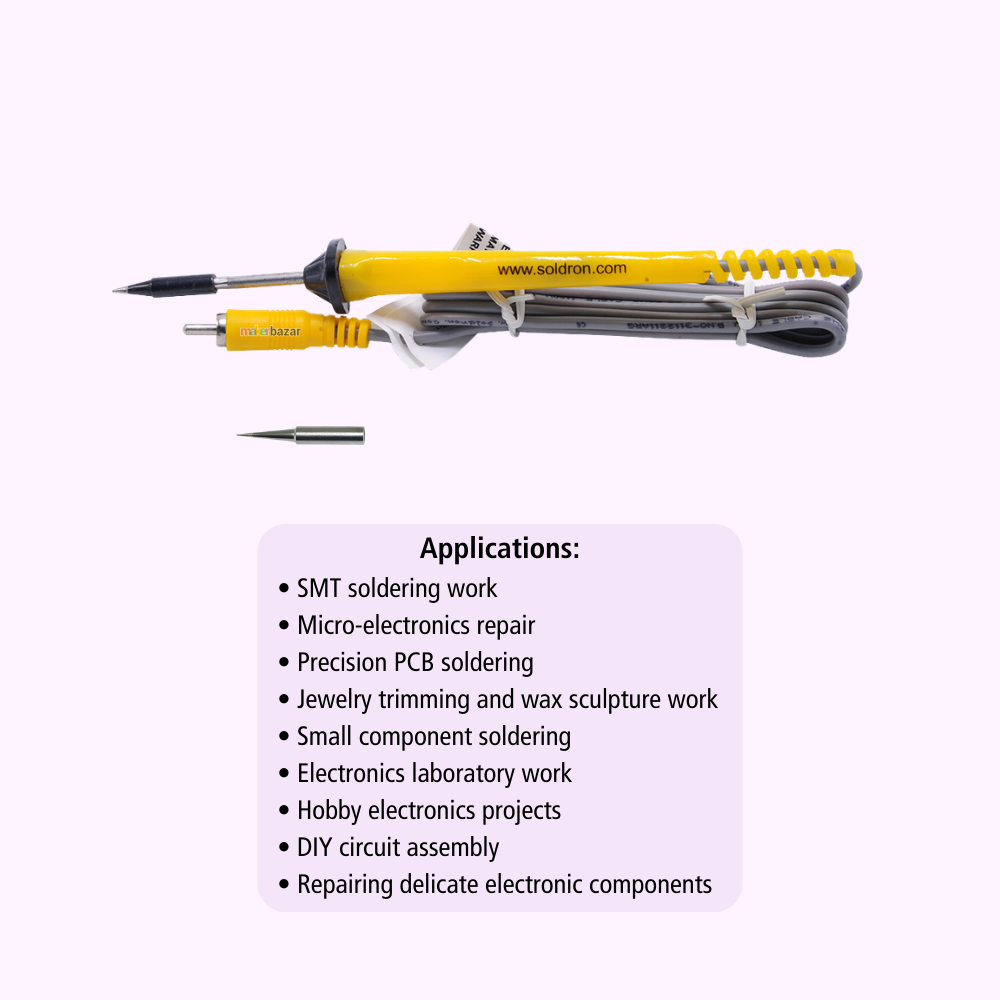 Soldron Micro Variable Wattage Soldering Station with RCA Socket (6–12W)