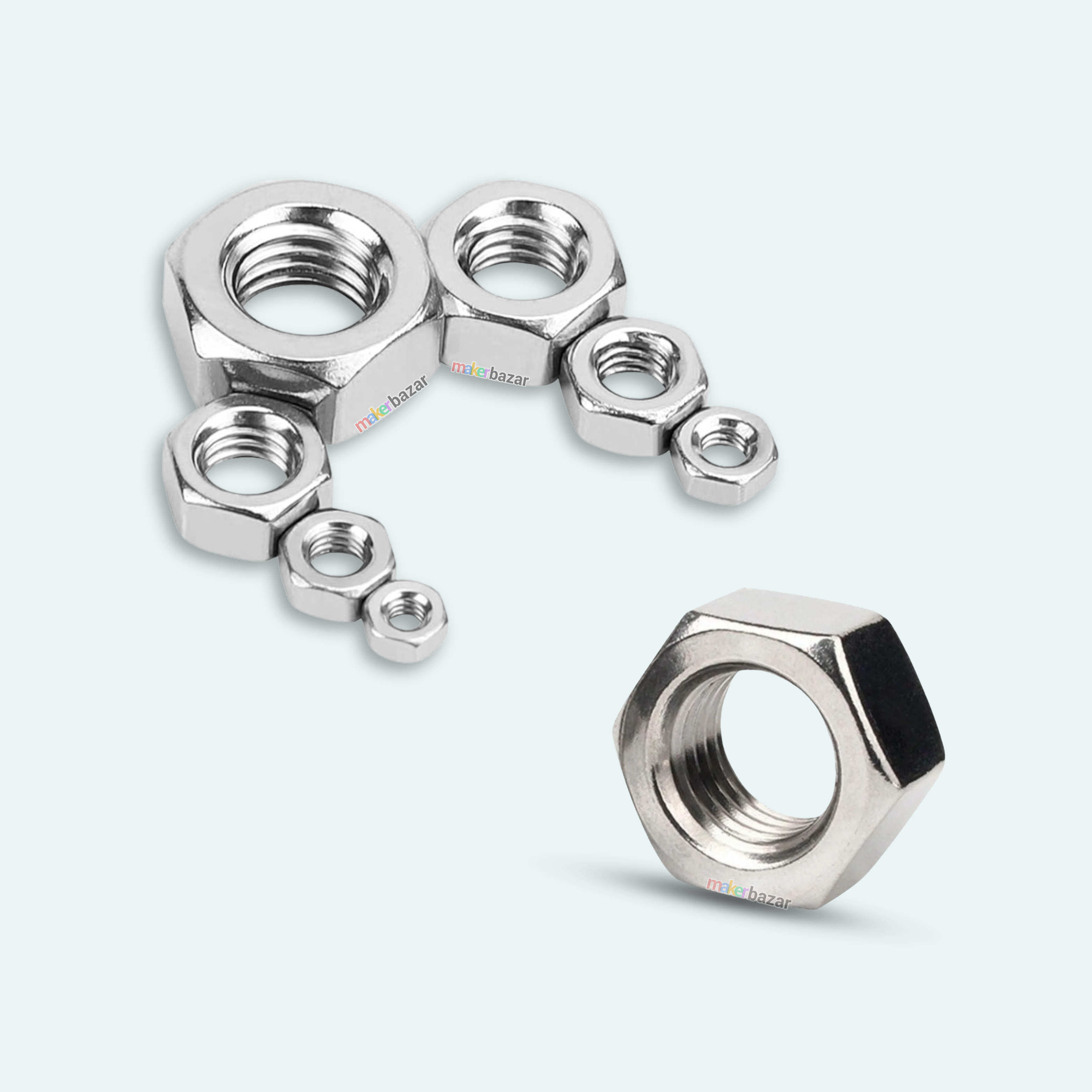 Stainless Steel Hex Nut Metric Thread Fastener