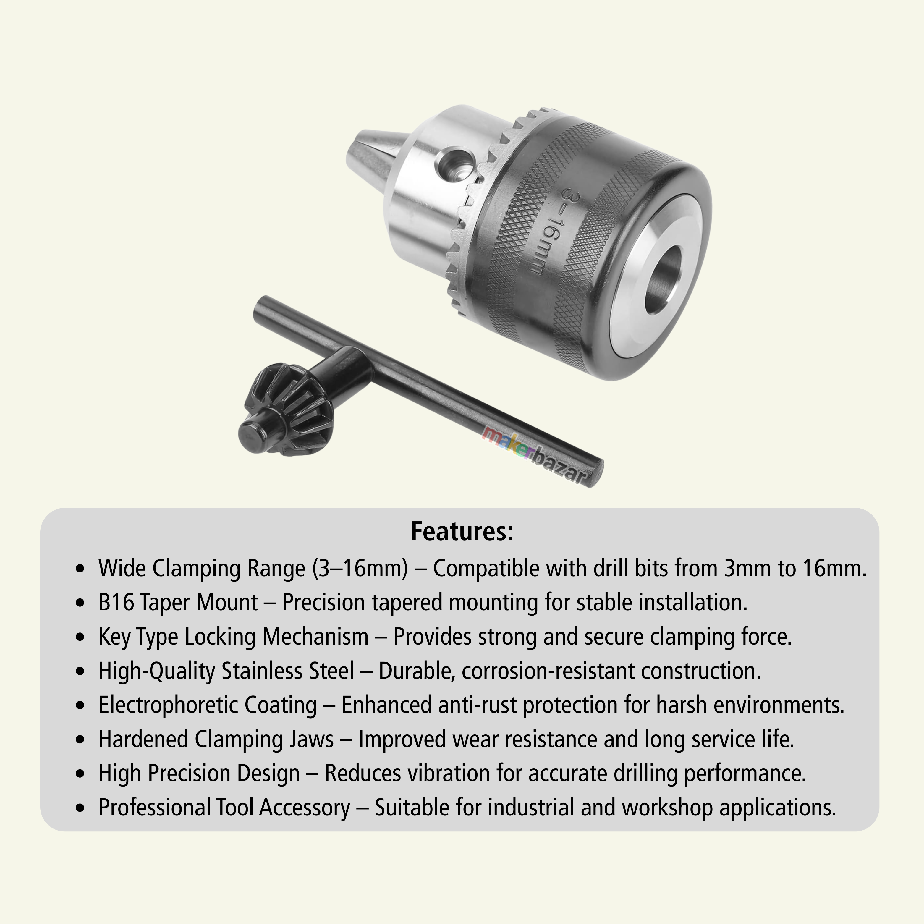 Drill Chuck with Key