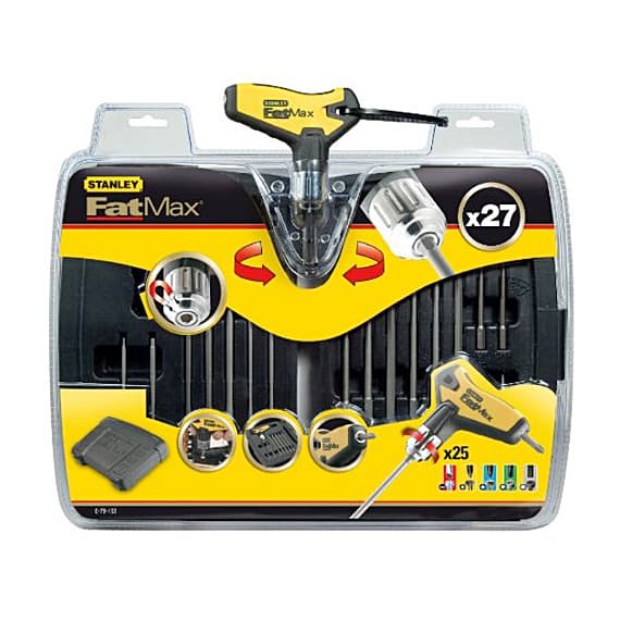 Stanley Fatmax 0-79-153 27-Pcs Ratcheting T-Handle Driver Set