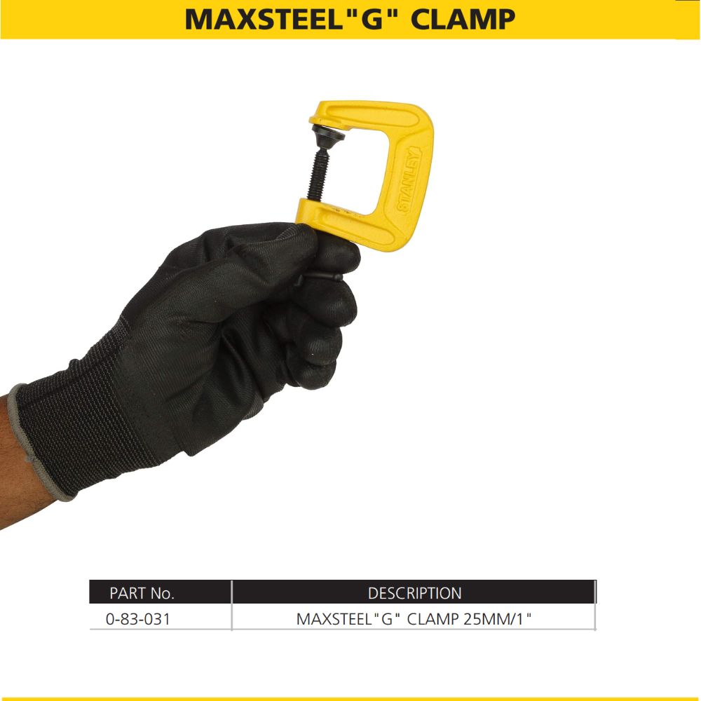 Stanley: Max Steel C-Clamps G-Clamp
