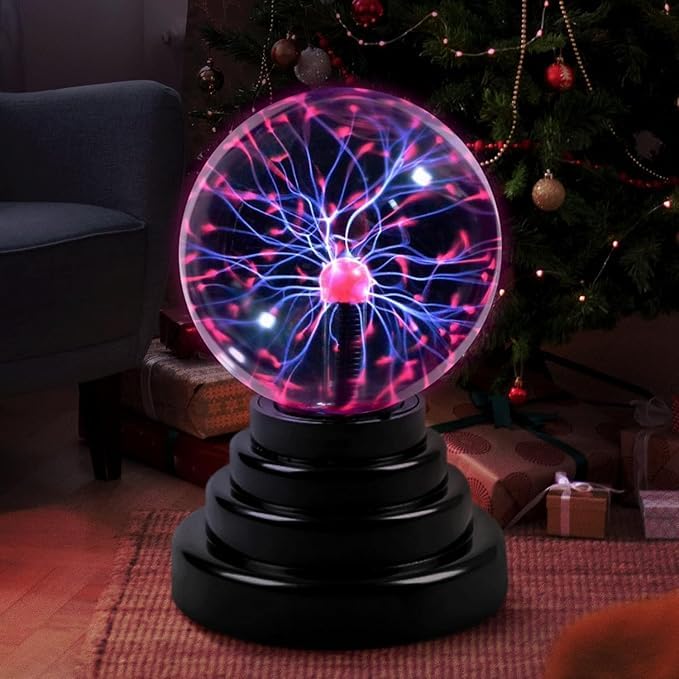 Plasma Globe Lamp – Static Electricity Lightning Ball for Decoration & Science Experiments