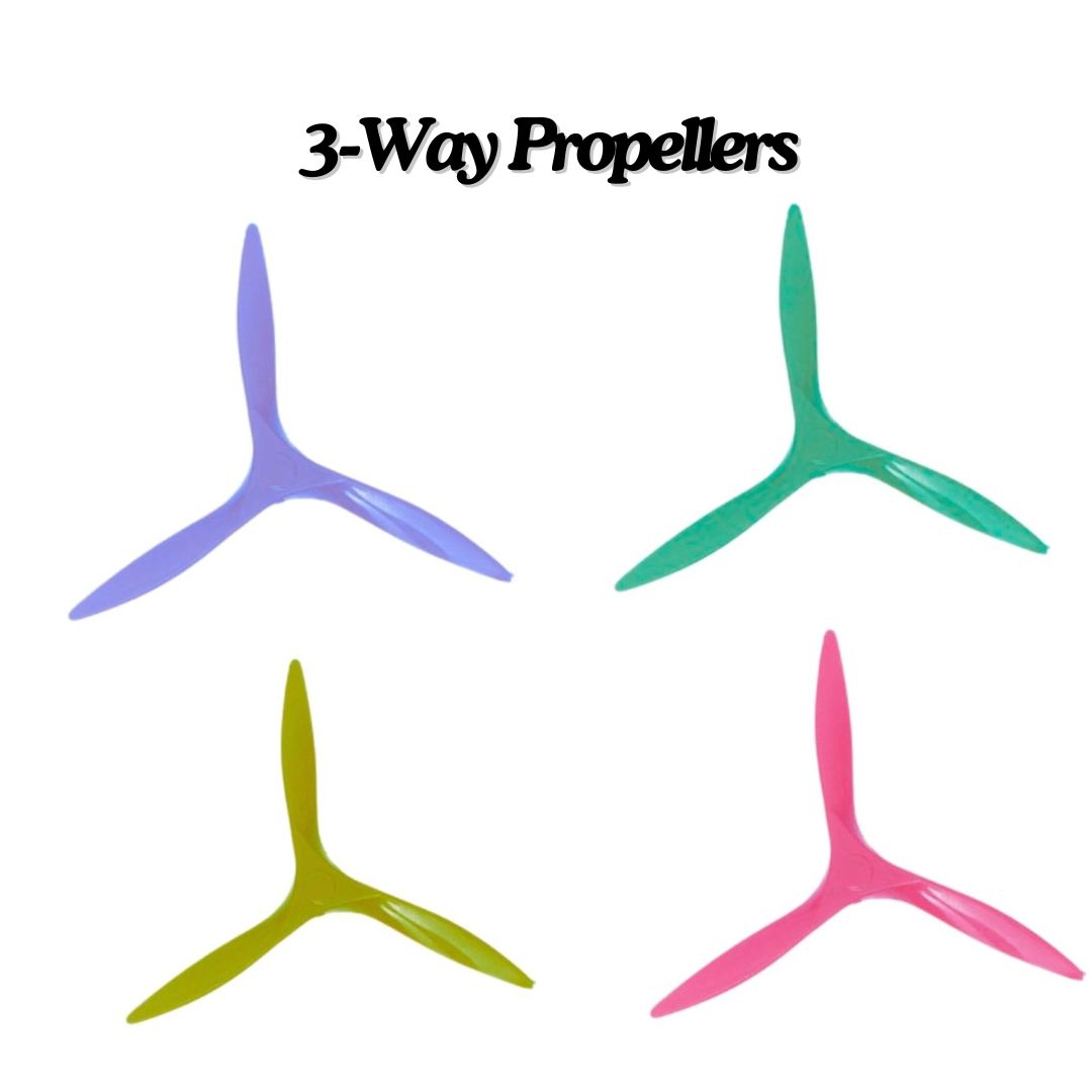 3-Inch Blades 3-Wings Toy Fan for DC Motor