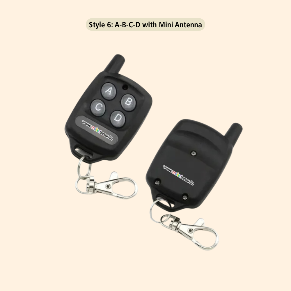 433Mhz 4-Channel RF Transmitter Remote Module