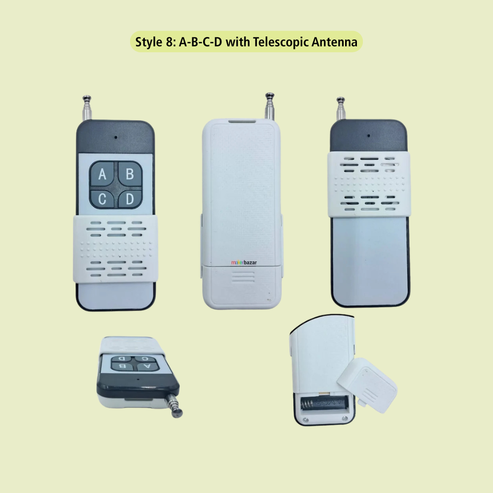 433Mhz 4-Channel RF Transmitter Remote Module