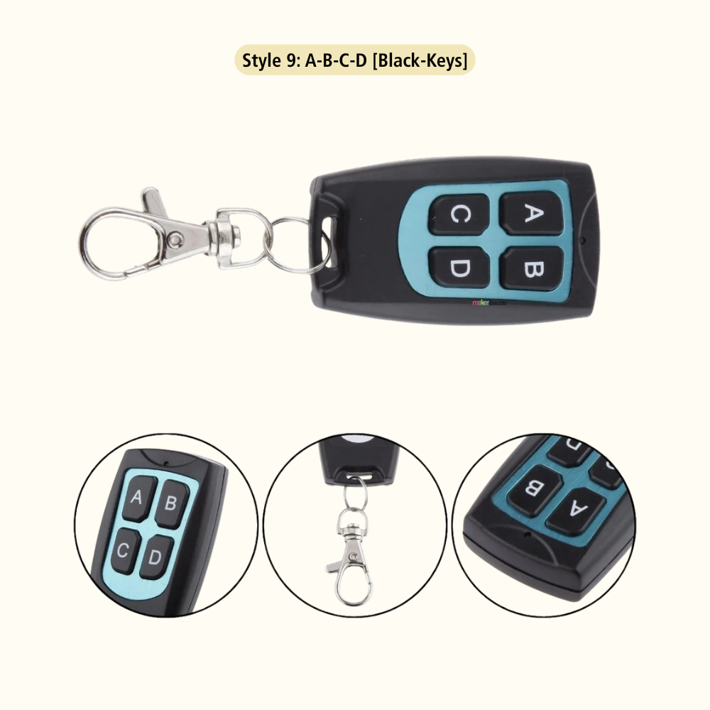 433Mhz 4-Channel RF Transmitter Remote Module