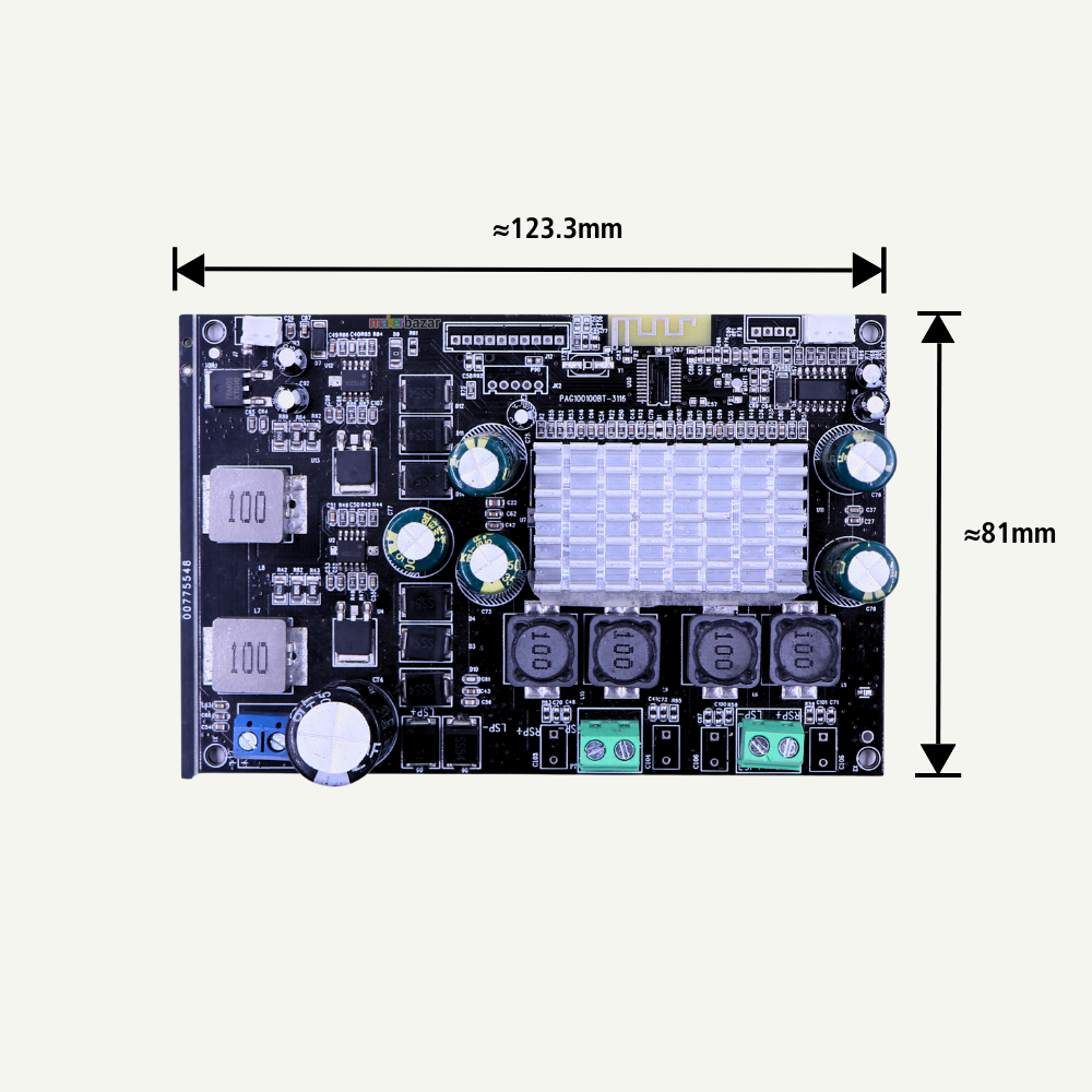 TPA3116D2 Dual IC 200W Class D 2.1 Amplifier Board