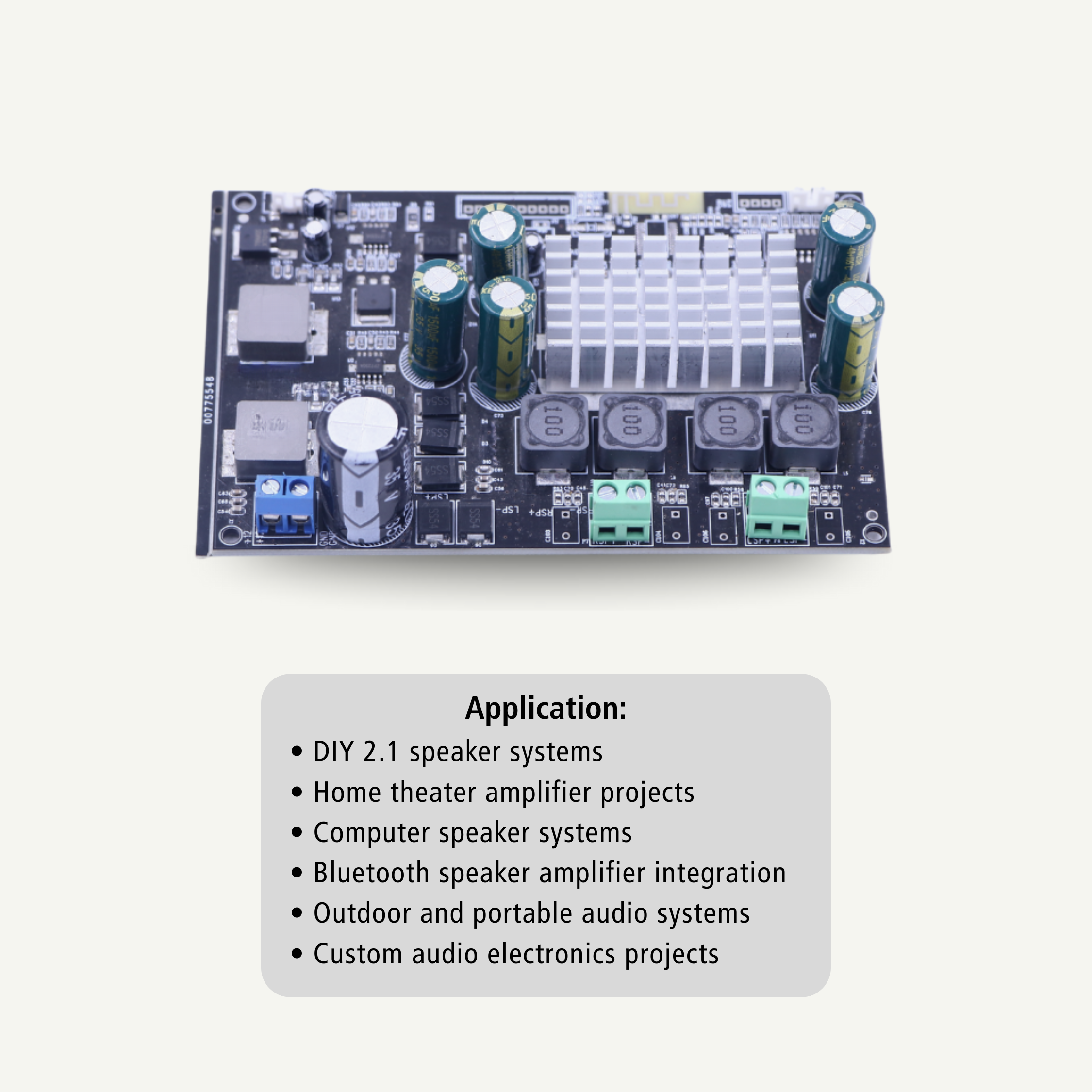 TPA3116D2 Dual IC 200W Class D 2.1 Amplifier Board