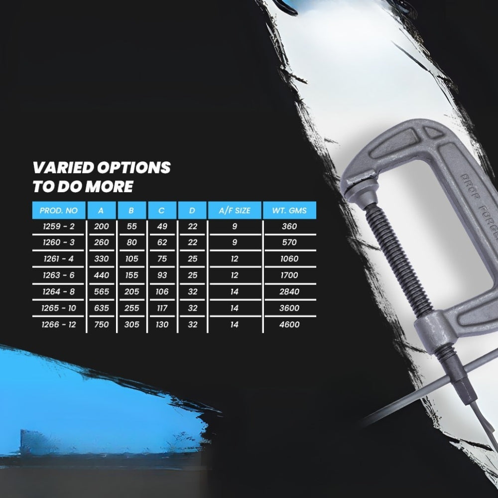 Taparia Steel C-Clamp G-Clamp