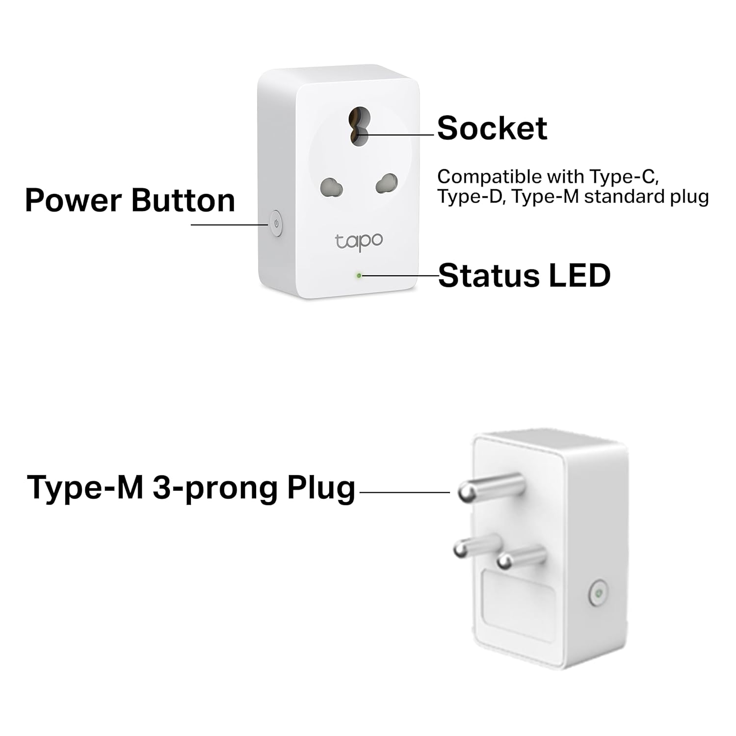 Tapo: P110 16A Mini Smart Wi-Fi Plug with Energy Monitoring