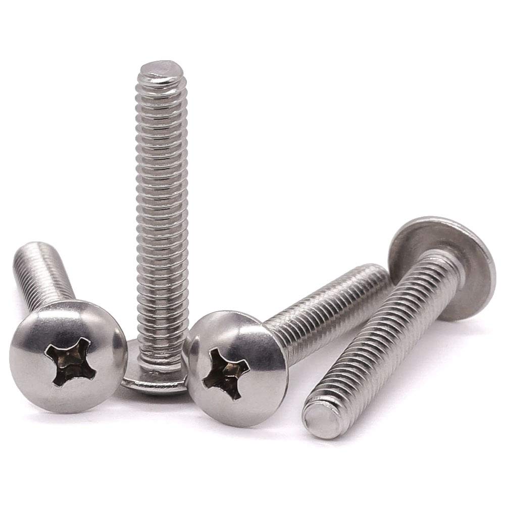White-Polished Bolt Truss-Head Machine Screw