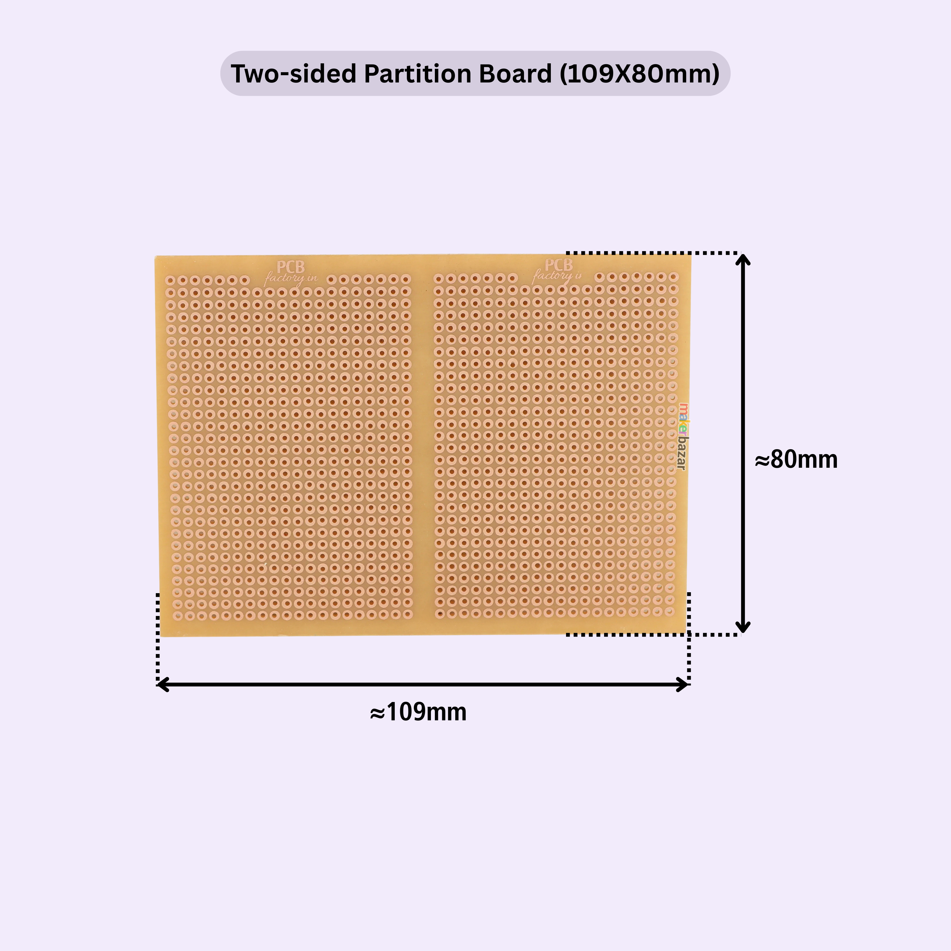 Fast Prototyping: Perforated Vero Board PCB Single Sided Printed Circuit Zero Board - Copper
