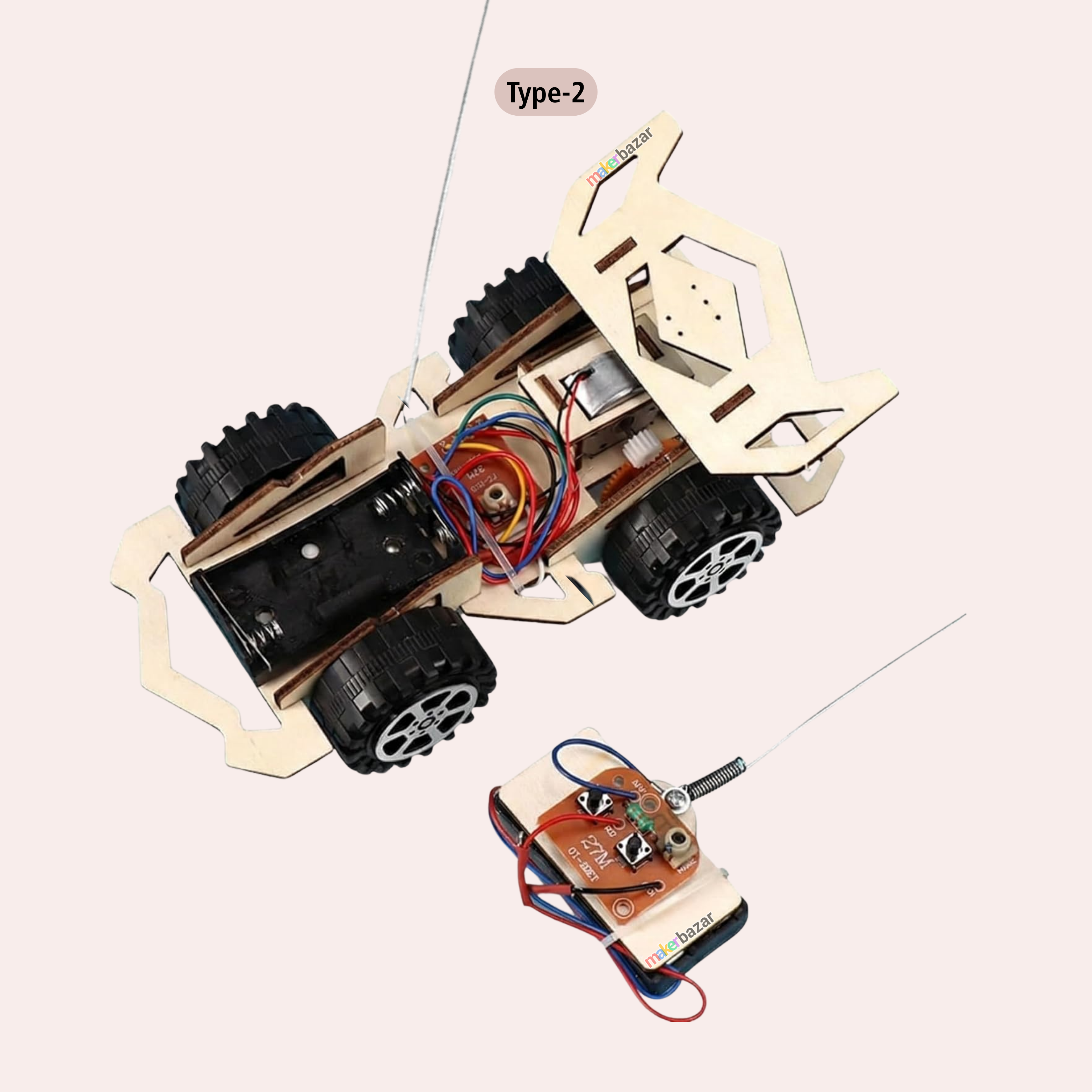 DIY Wooden Remote Controlled Racing Car Kit