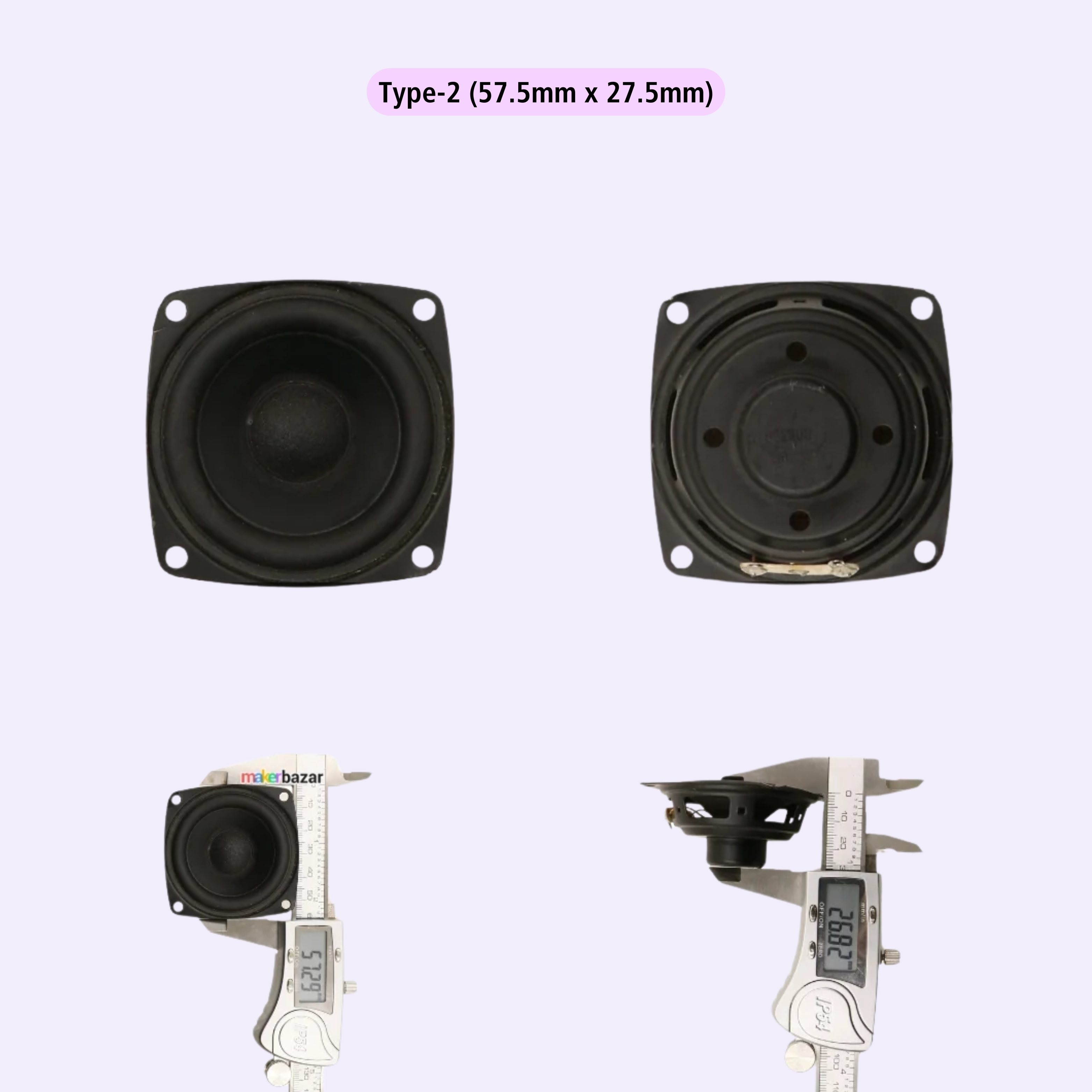 2-Inch Internal Magnet Speakers With Frame