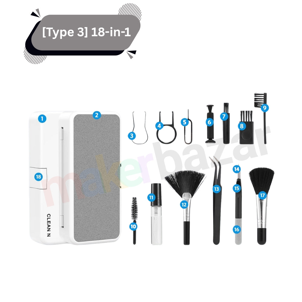 Multi-in-1 Smart Gadget Cleaning Kit – Ideal for Earbuds, Mobiles & Keyboards