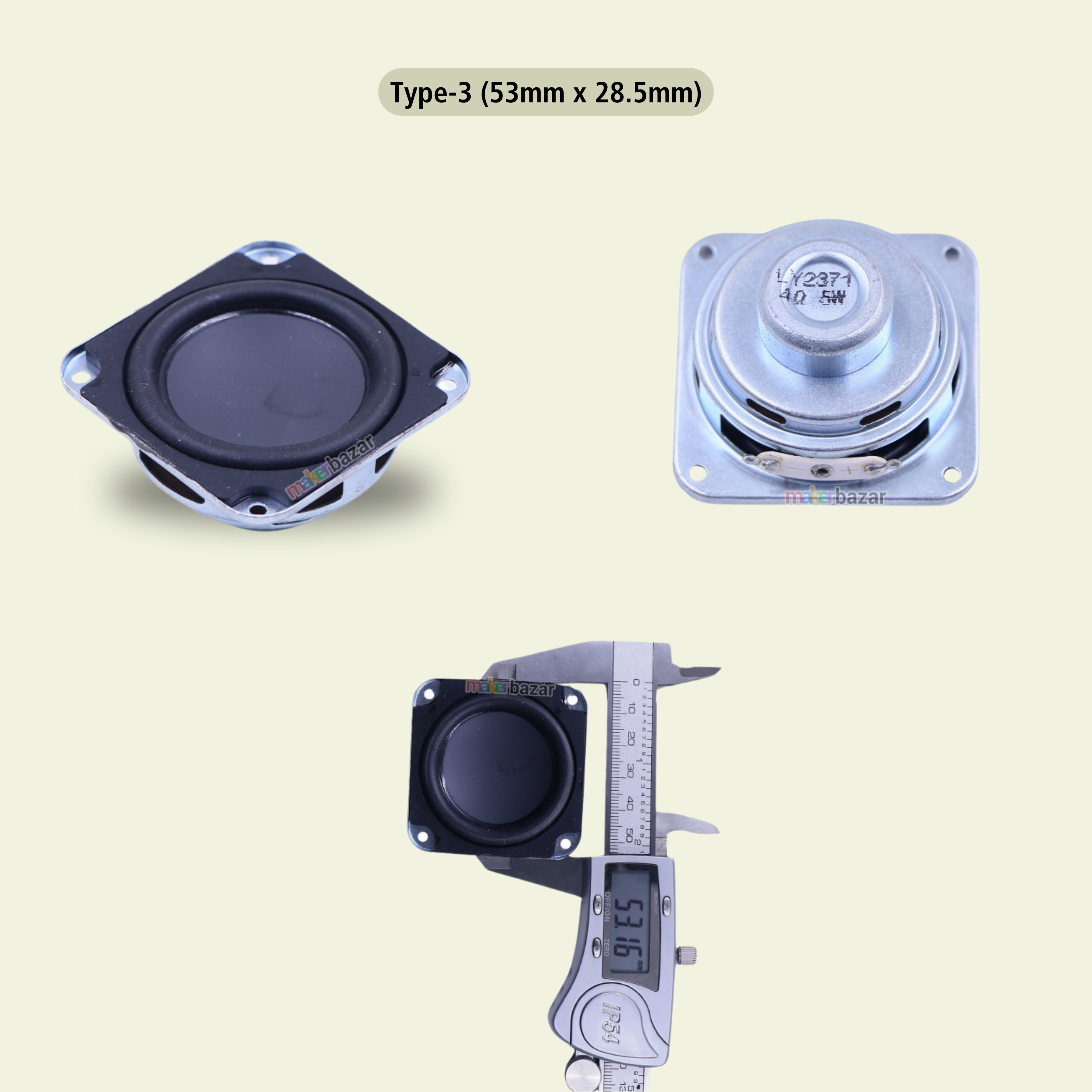 2-Inch Internal Magnet Speakers With Frame