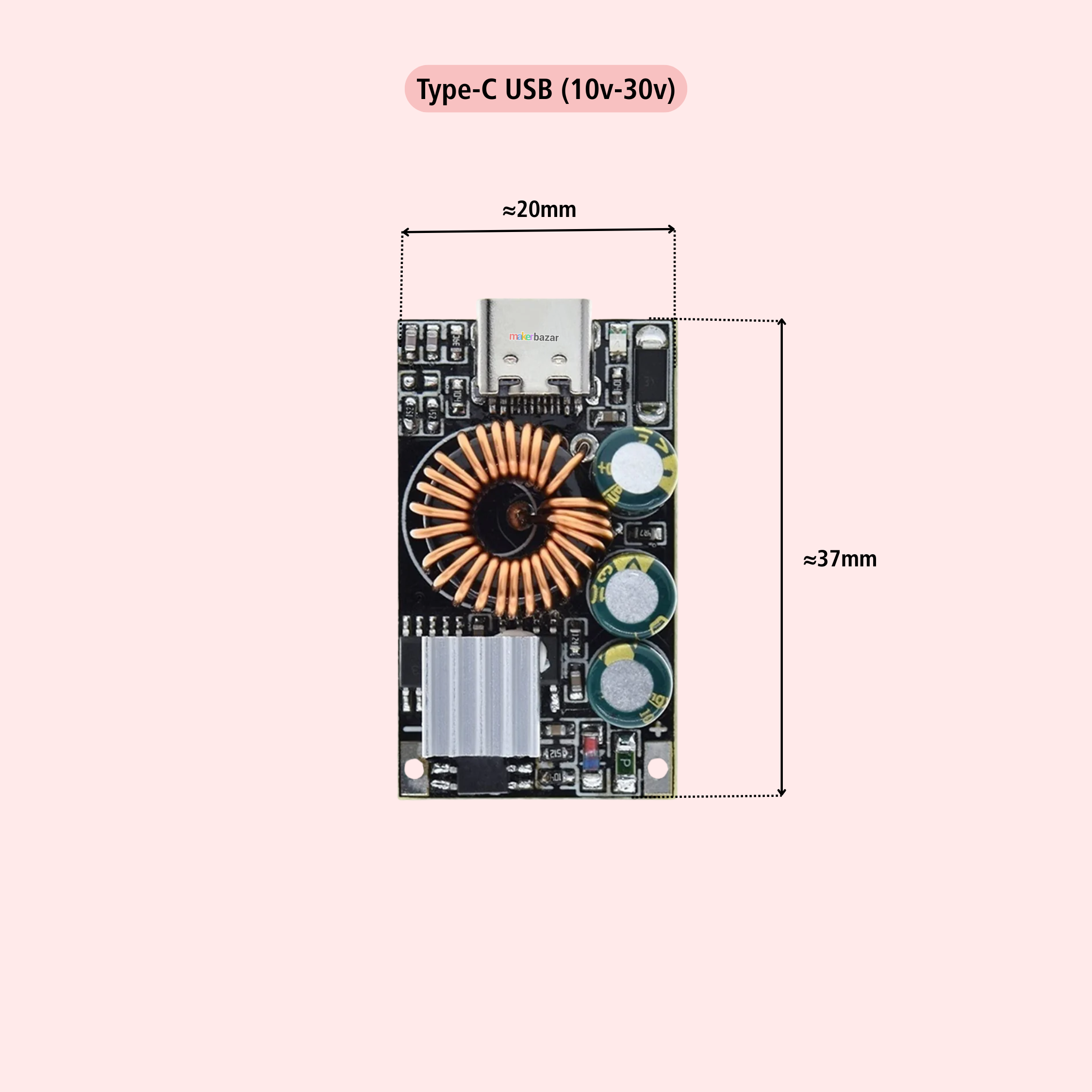 QC3.0 DIY Fast Charger DC 24W Step-down Module