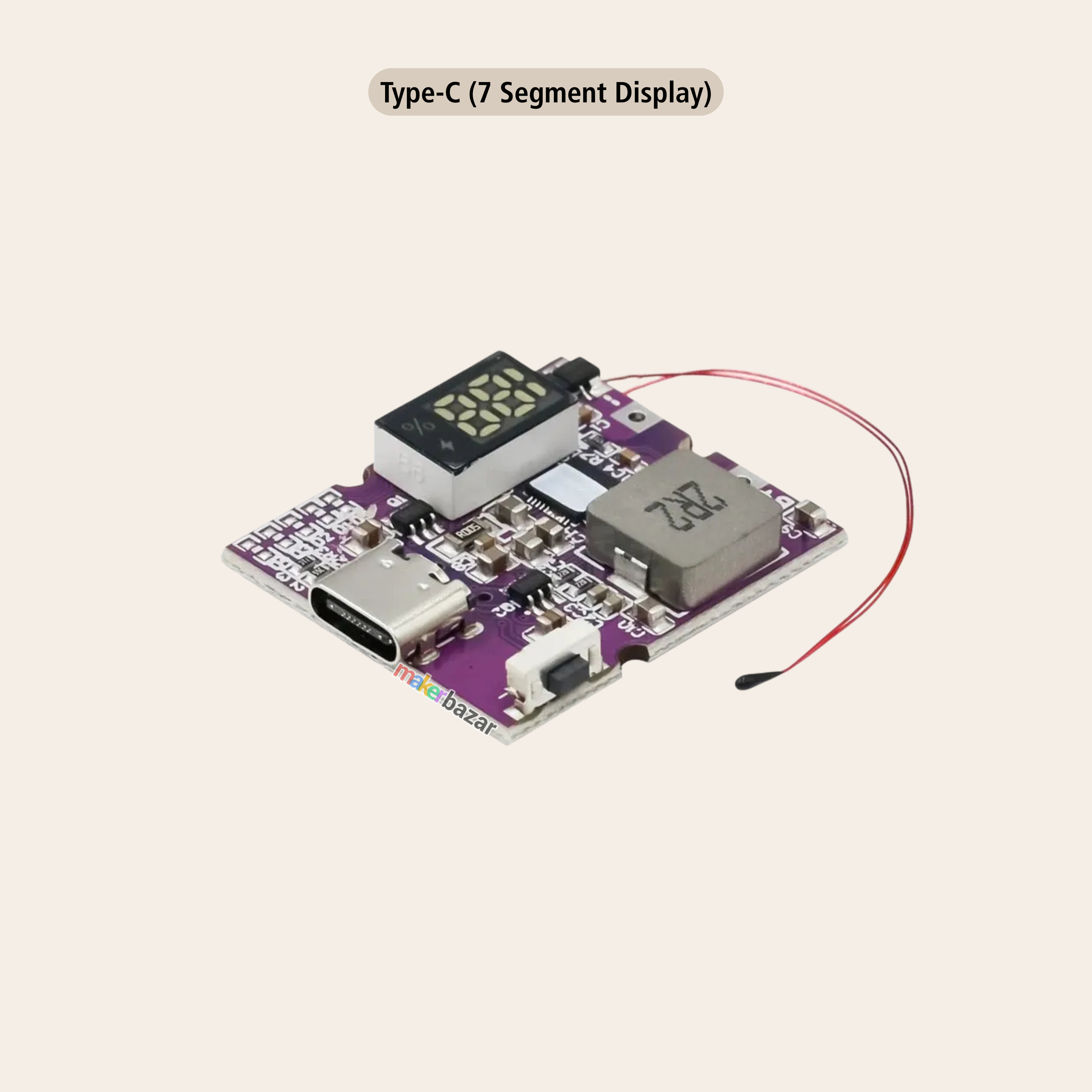 22.5W Bidirectional Fast Charging Power Bank Module With Digital/Light Display