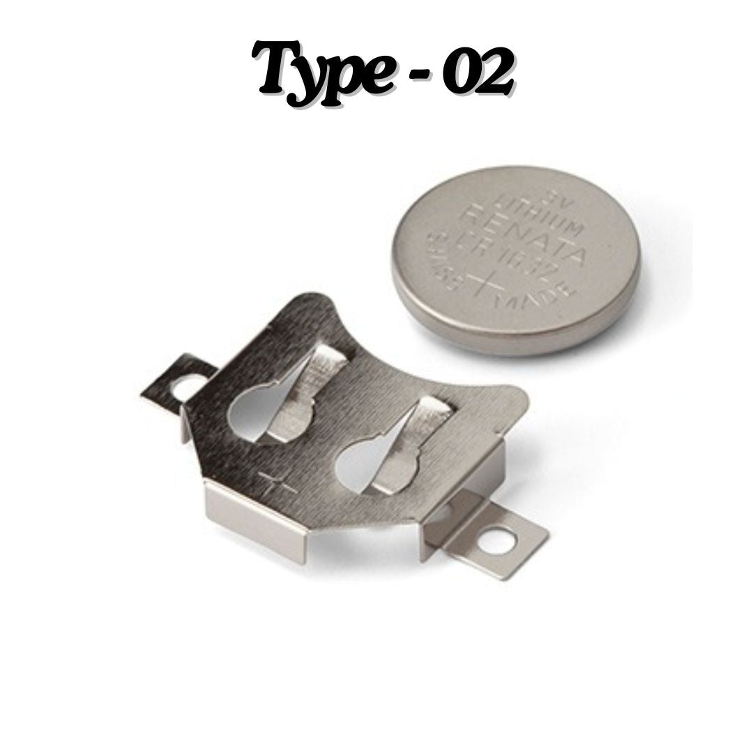 CR2032 SMD Coin Cell Battery Holder Metal Cap