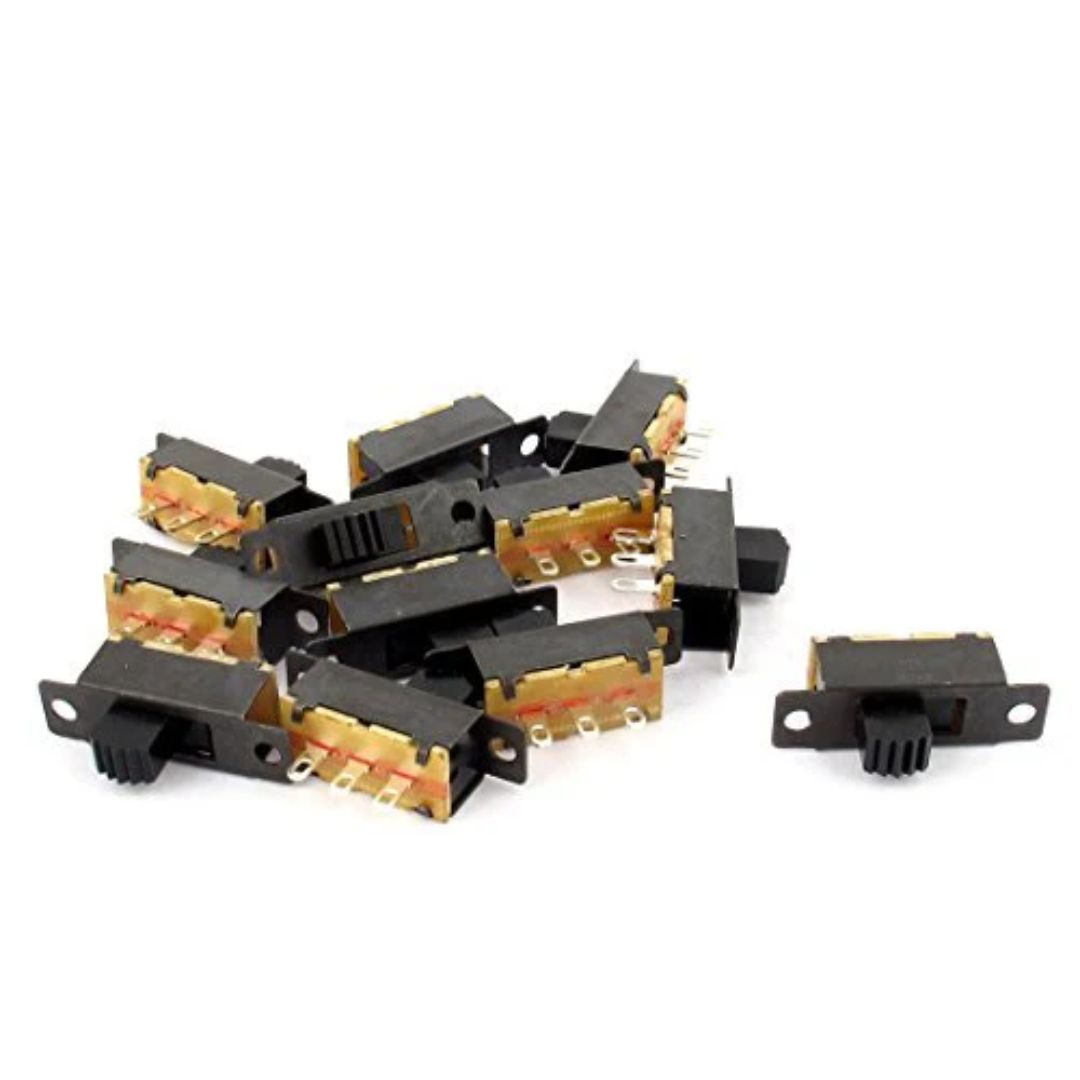 3-Pin DIP Mini Slide Switch Through-Hole PCB Slide Button