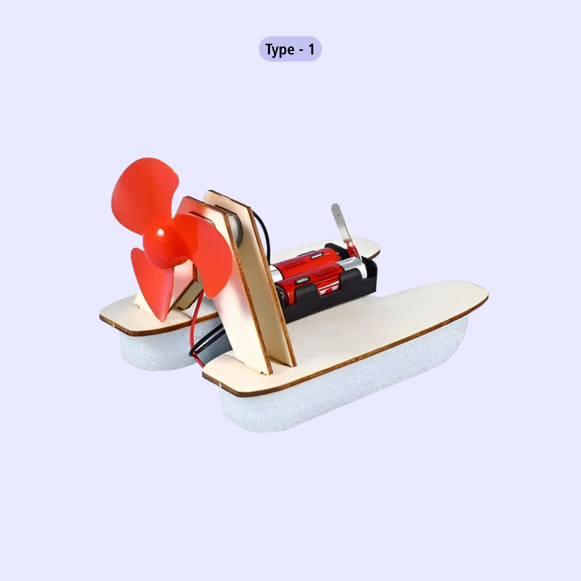 DIY Wooden Hovercraft Electric Wind Power Boat STEM Learning Kit