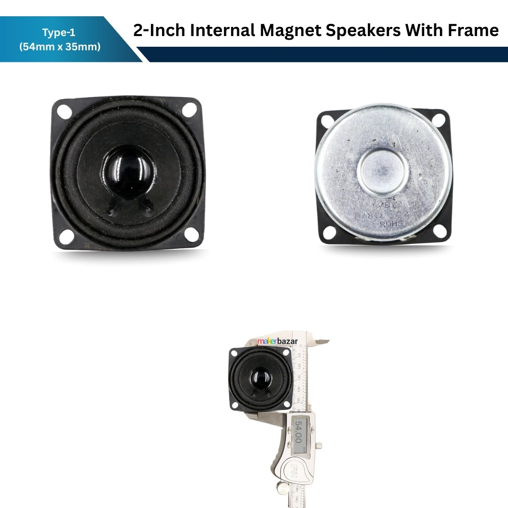 2-Inch Internal Magnet Speakers With Frame