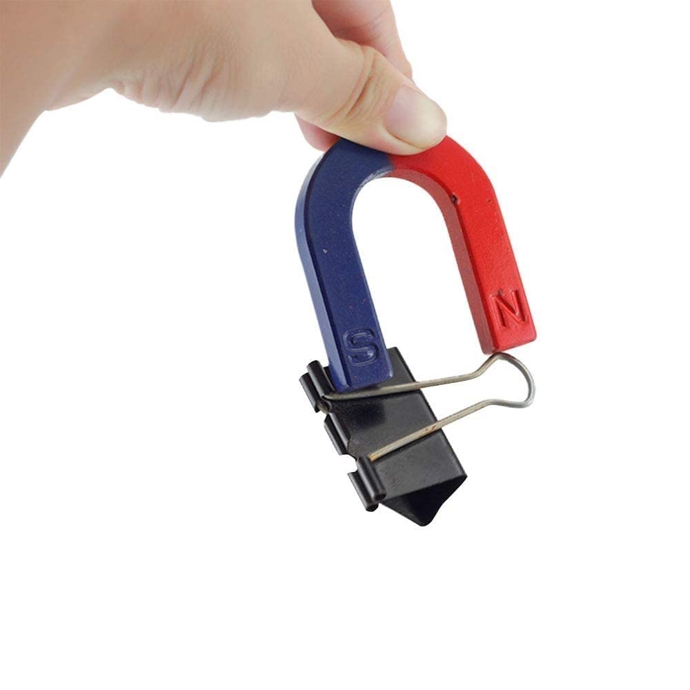 Red Blue Painted Pole U Shaped Horseshoe Magnet