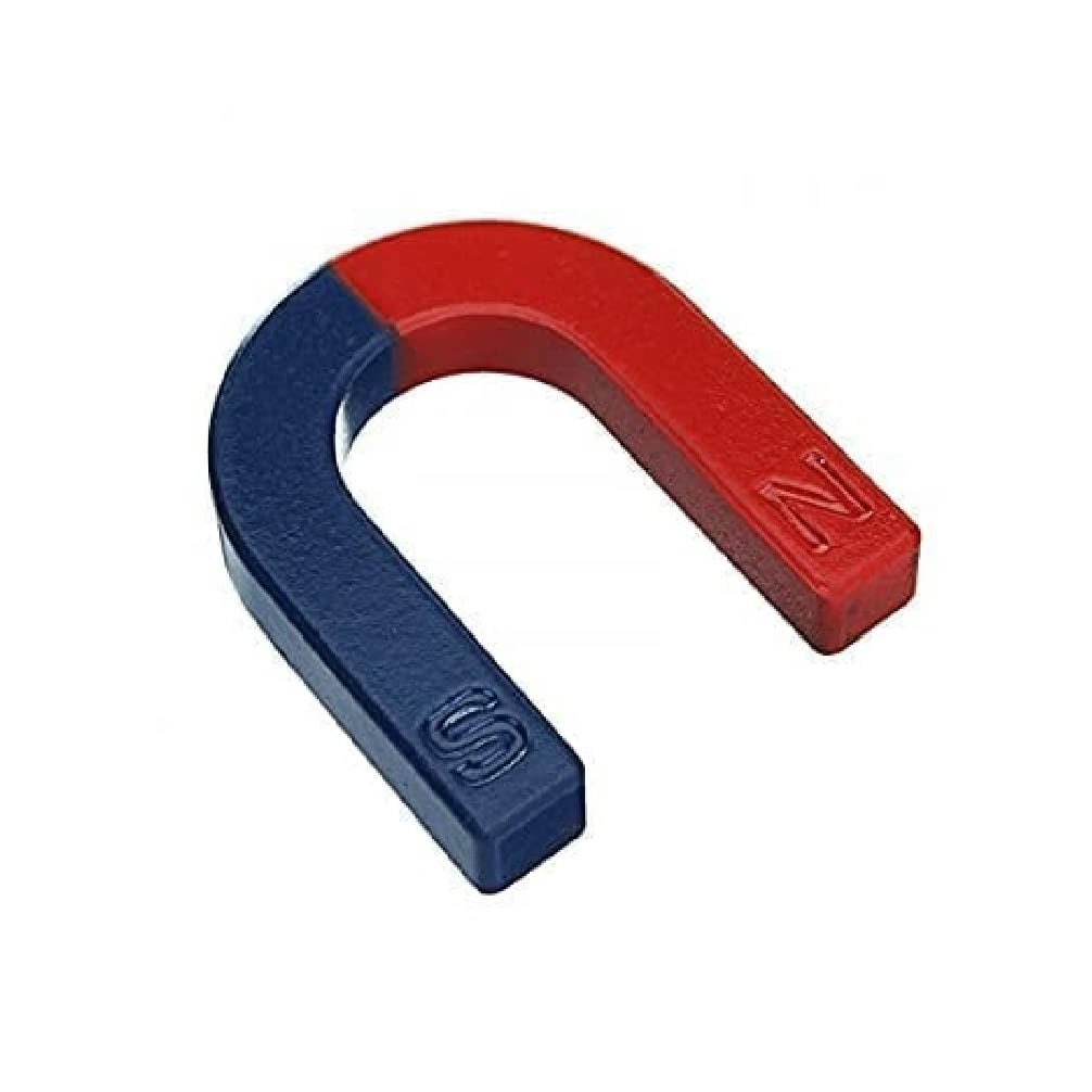 Red Blue Painted Pole U Shaped Horseshoe Magnet