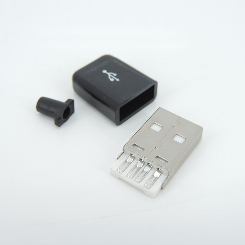 Type-A USB Male Connector for Cable with Cover