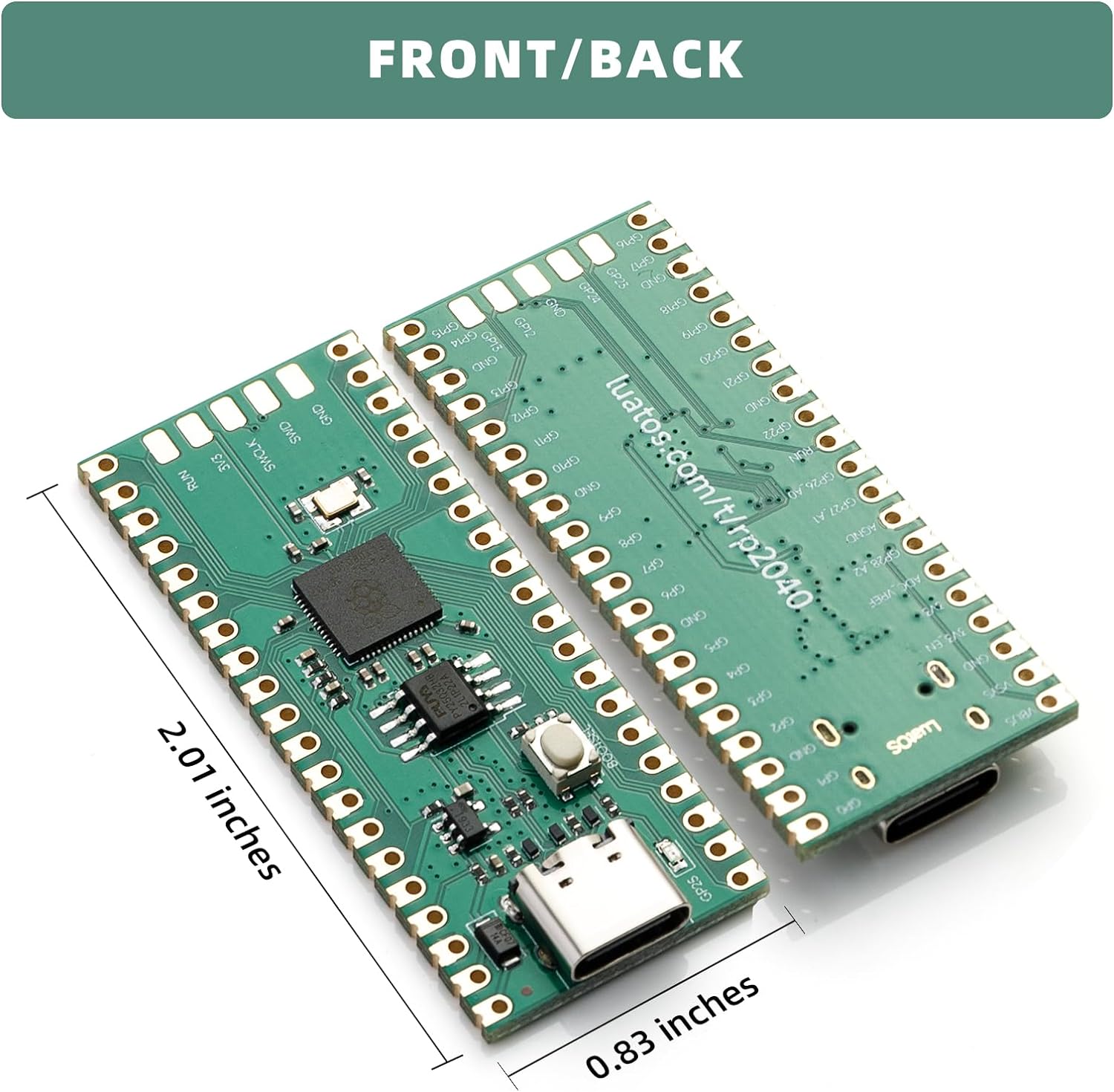LuatOS USB C Raspberry PI PICO Development Board Based on RP2040 Microcontroller