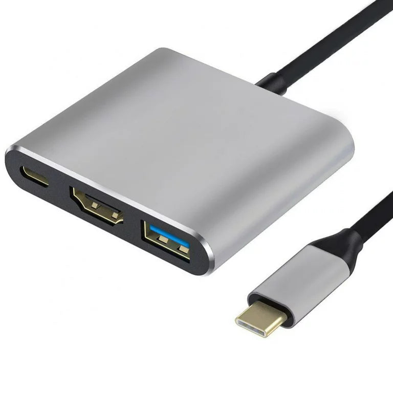 USB-C Digital AV Multiport Adapter, USB 3.1 Type-C to HDMI Adapter, USB 3.0 HUB with 1 Charging Port