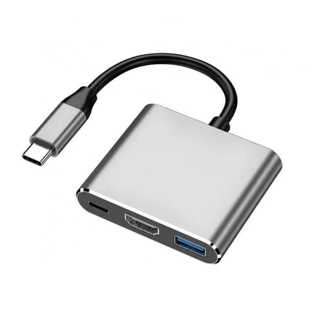 USB-C Digital AV Multiport Adapter, USB 3.1 Type-C to HDMI Adapter, USB 3.0 HUB with 1 Charging Port