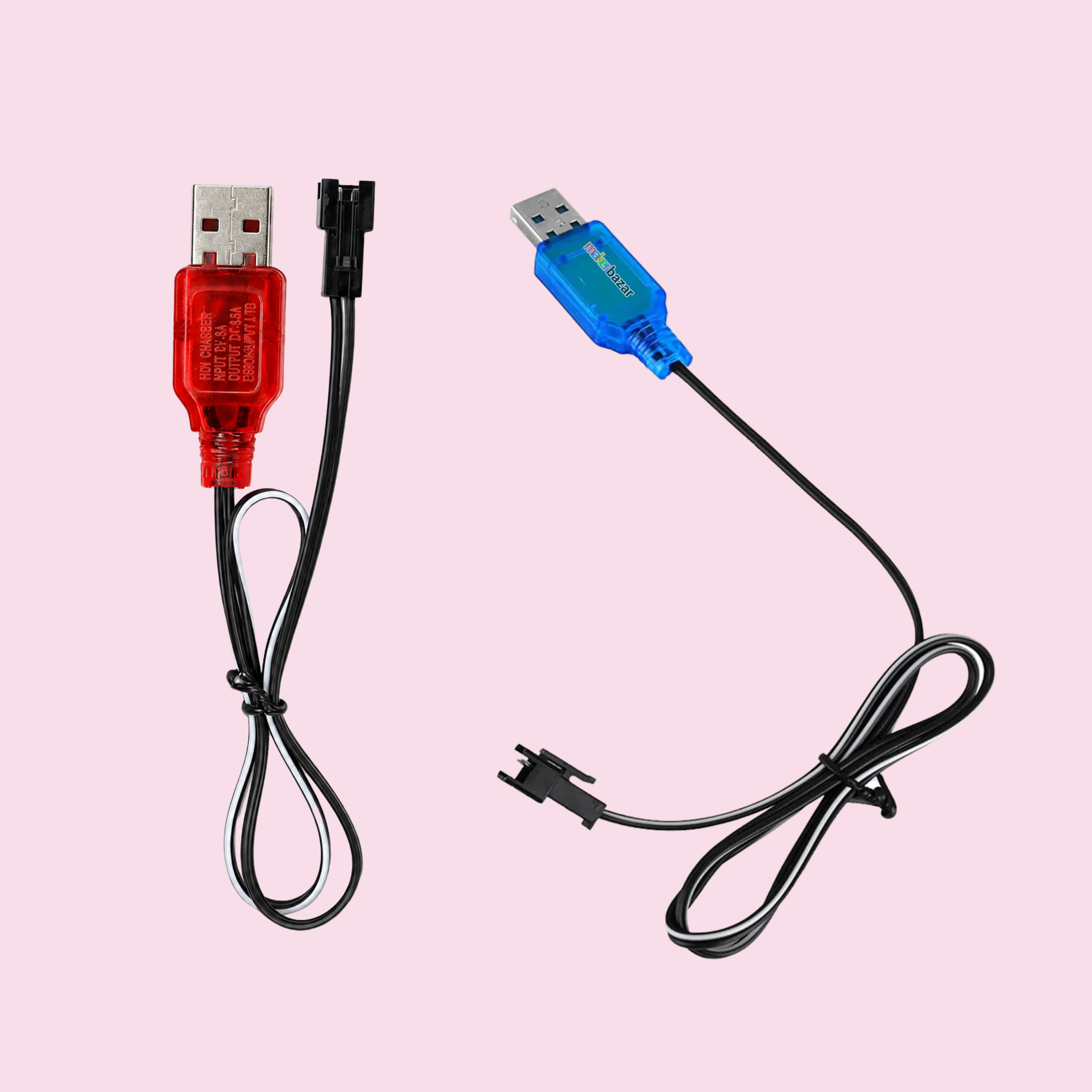 USB Charging Cable including Charging Protection BMS with SM 2P Plug for Ni-CD/Ni-MH Battery RC Car/ DIY