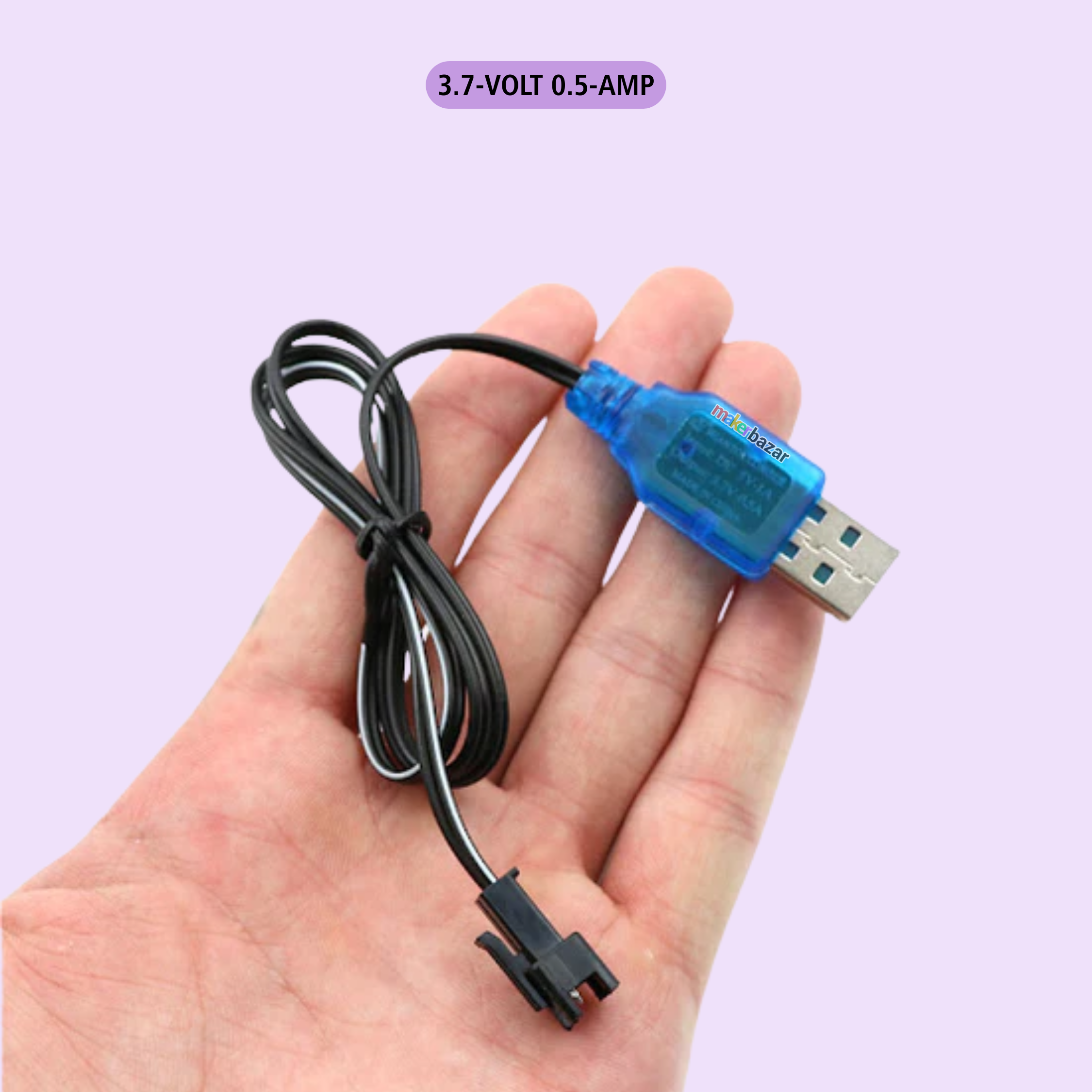 USB Charging Cable including Charging Protection BMS with SM 2P Plug for Ni-CD/Ni-MH Battery RC Car/ DIY