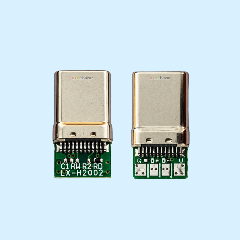 USB Type-C Male 4-Pin PCB Breakout Board