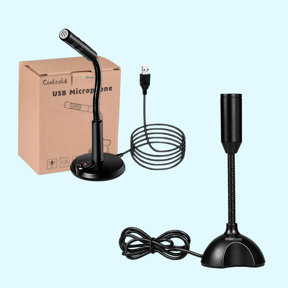 USB Wired Microphone with Stand for Desktop/ Raspberry PI