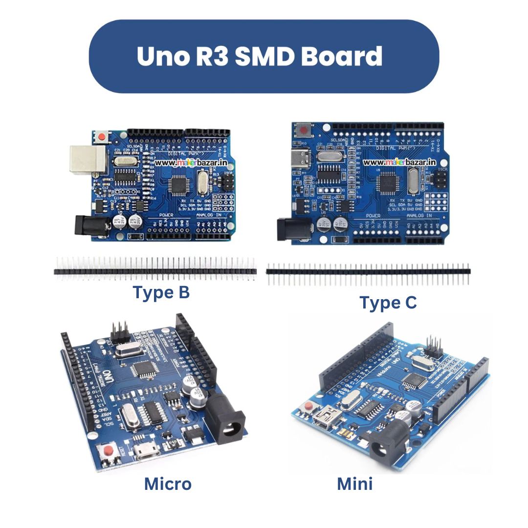Uno R3 SMD Board Compatible with Arduino