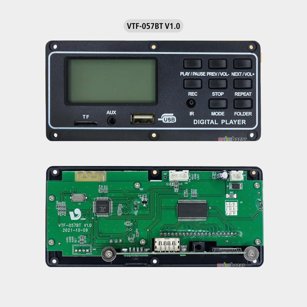 Bluetooth Audio Music Player Module with Frame & Display