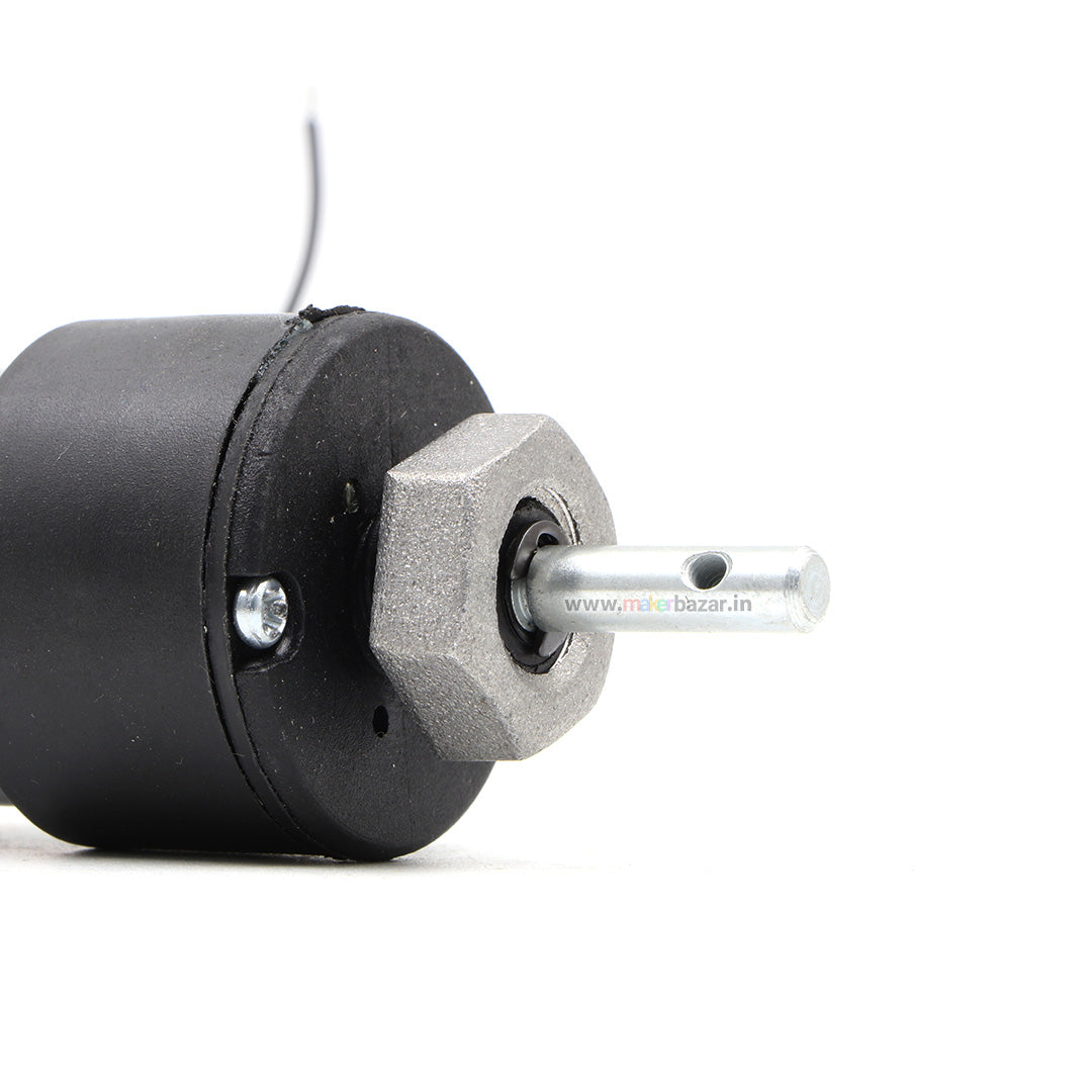 Premium Black: 12V Centre Shaft DC Helical Geared Motor