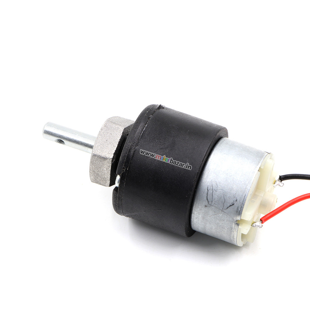 Premium Black: 12V Centre Shaft DC Helical Geared Motor