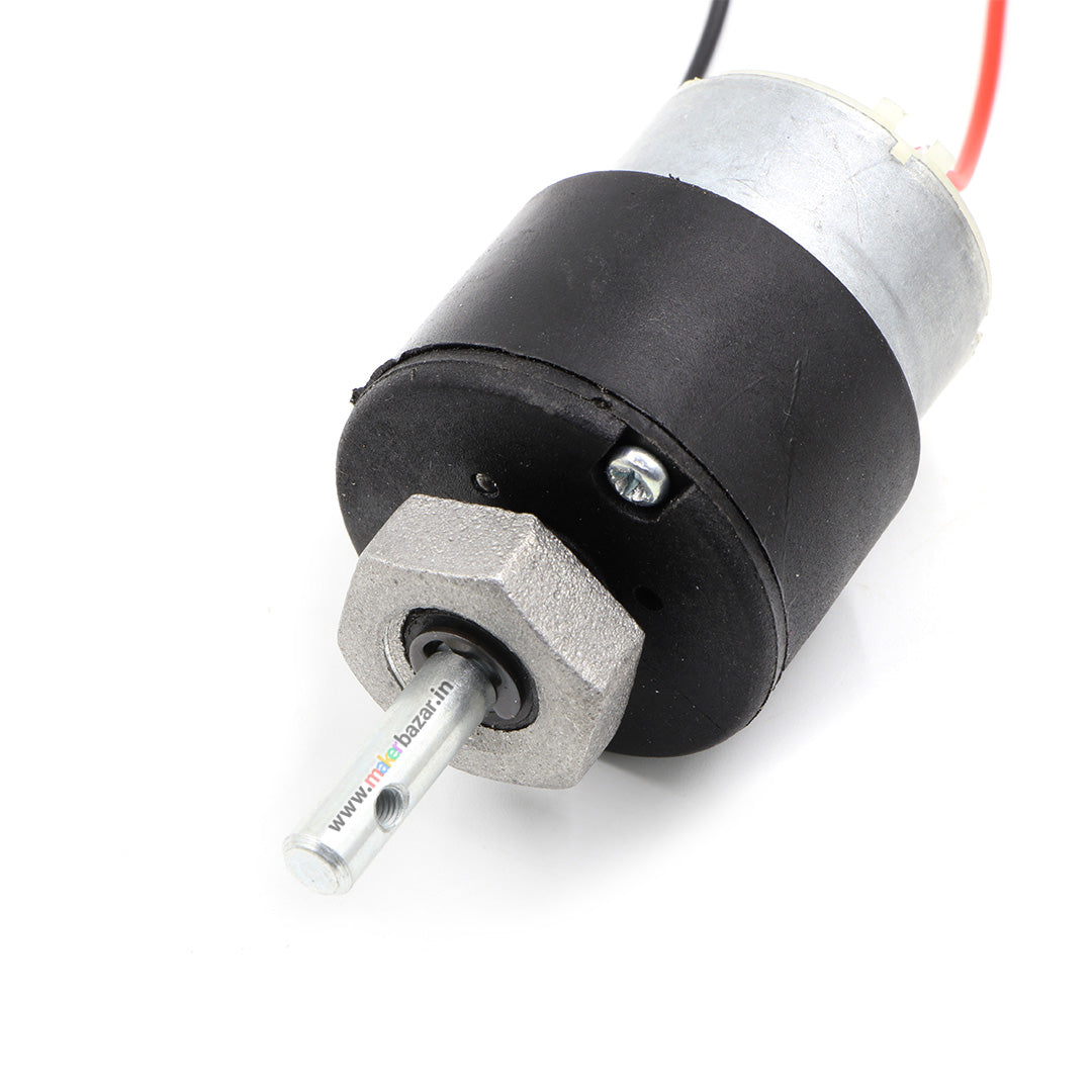 Premium Black: 12V Centre Shaft DC Helical Geared Motor
