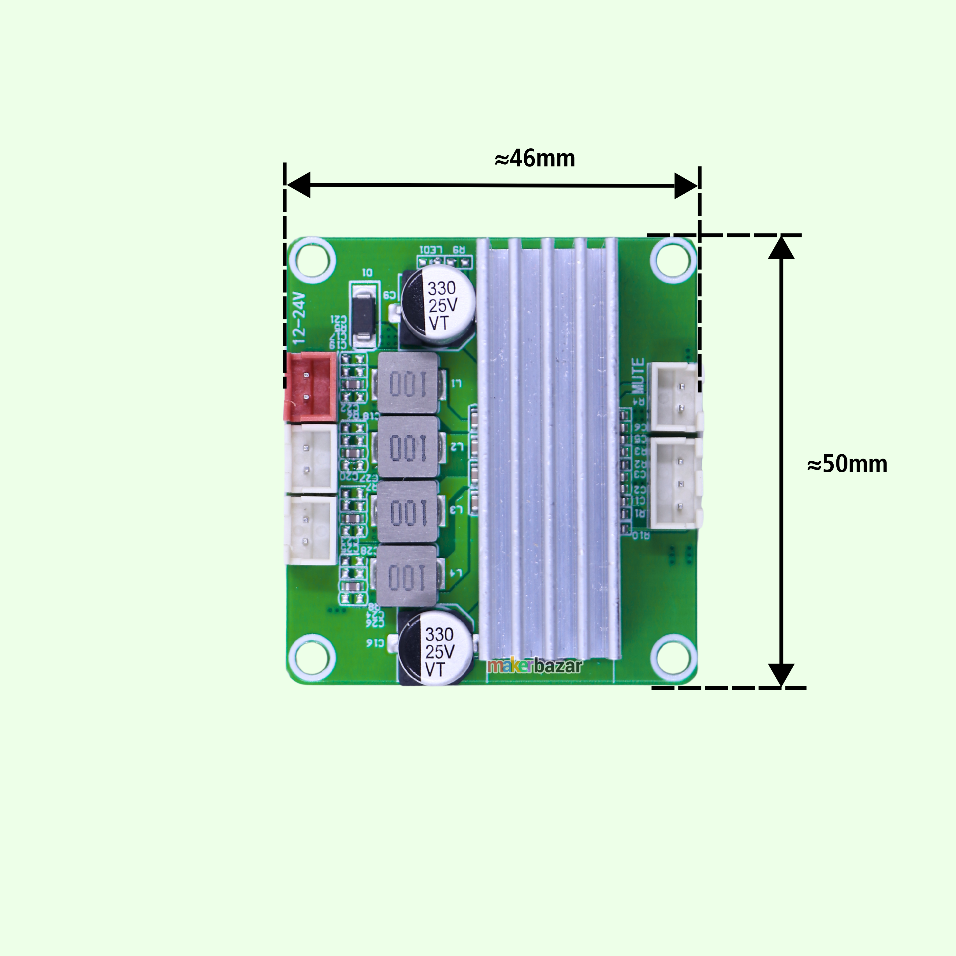 Vire-2C50-V1.1 TPA3116D2 50W+50W Stereo ClassD Amplifier Board