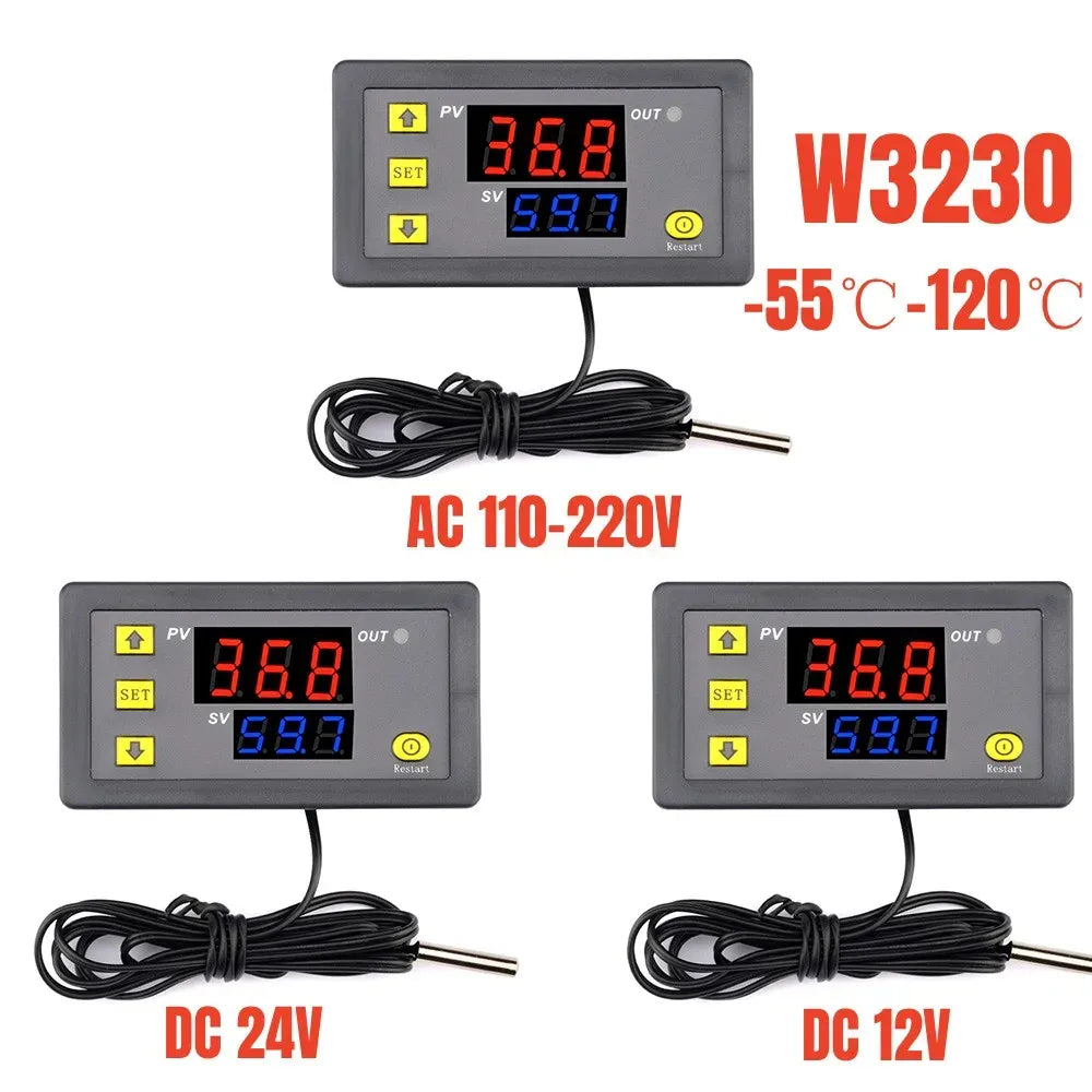 thumbnail image 2 of KAVJU W3230 Mini Digital Temperature Controller - K-Type Thermostat For Heating/Cooling (220V) 2 of 13