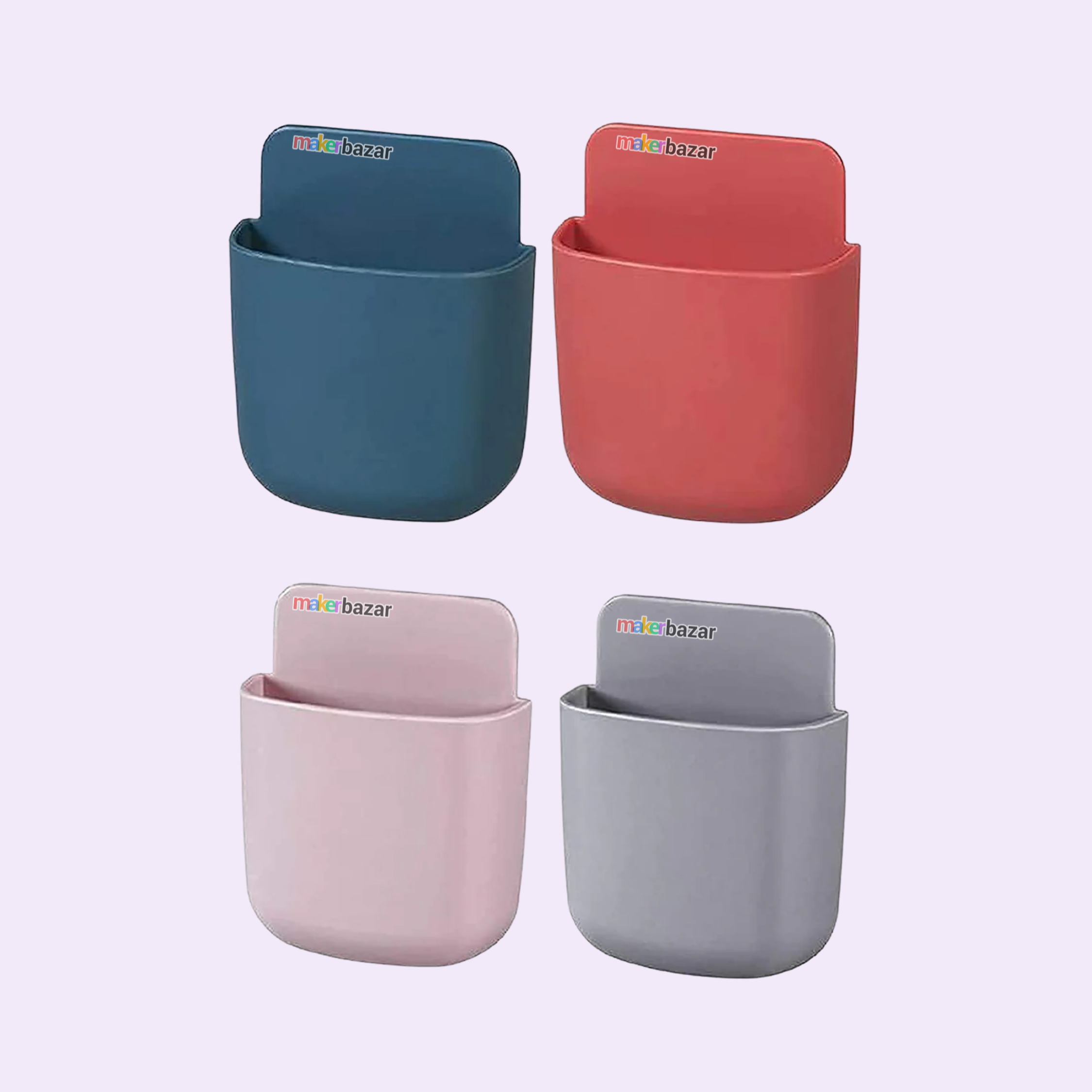 Multipurpose Wall Mount Phone Holder Mobile Organizer (1-pcs)
