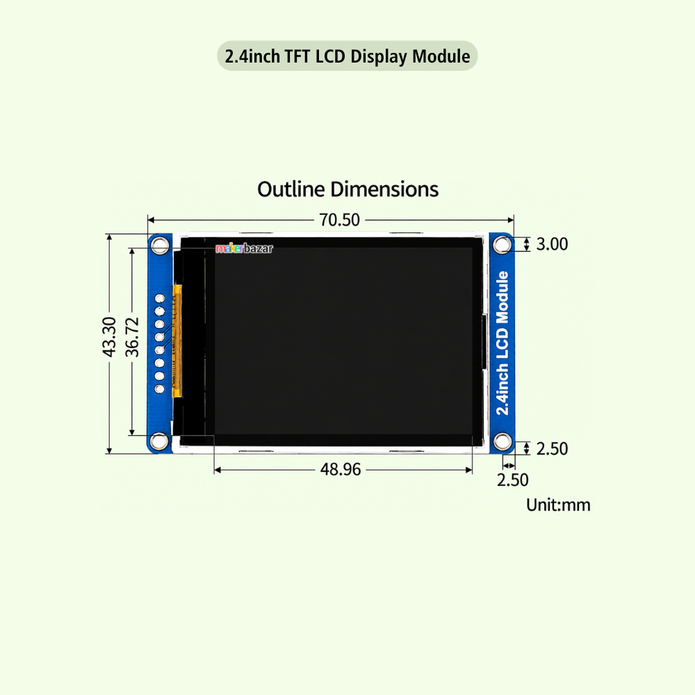 Waveshare: 18366 2.4-inch TFT LCD Display Module
