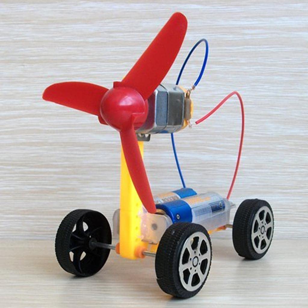 Wind-Powered Car Kit DIY Assembly Educational Toy