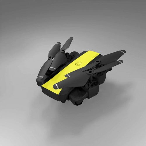 Quad: V_18 Foldable Quadcopter | WiFi 480P FPV Dual Camera | Position Locking Drone | Random Colour