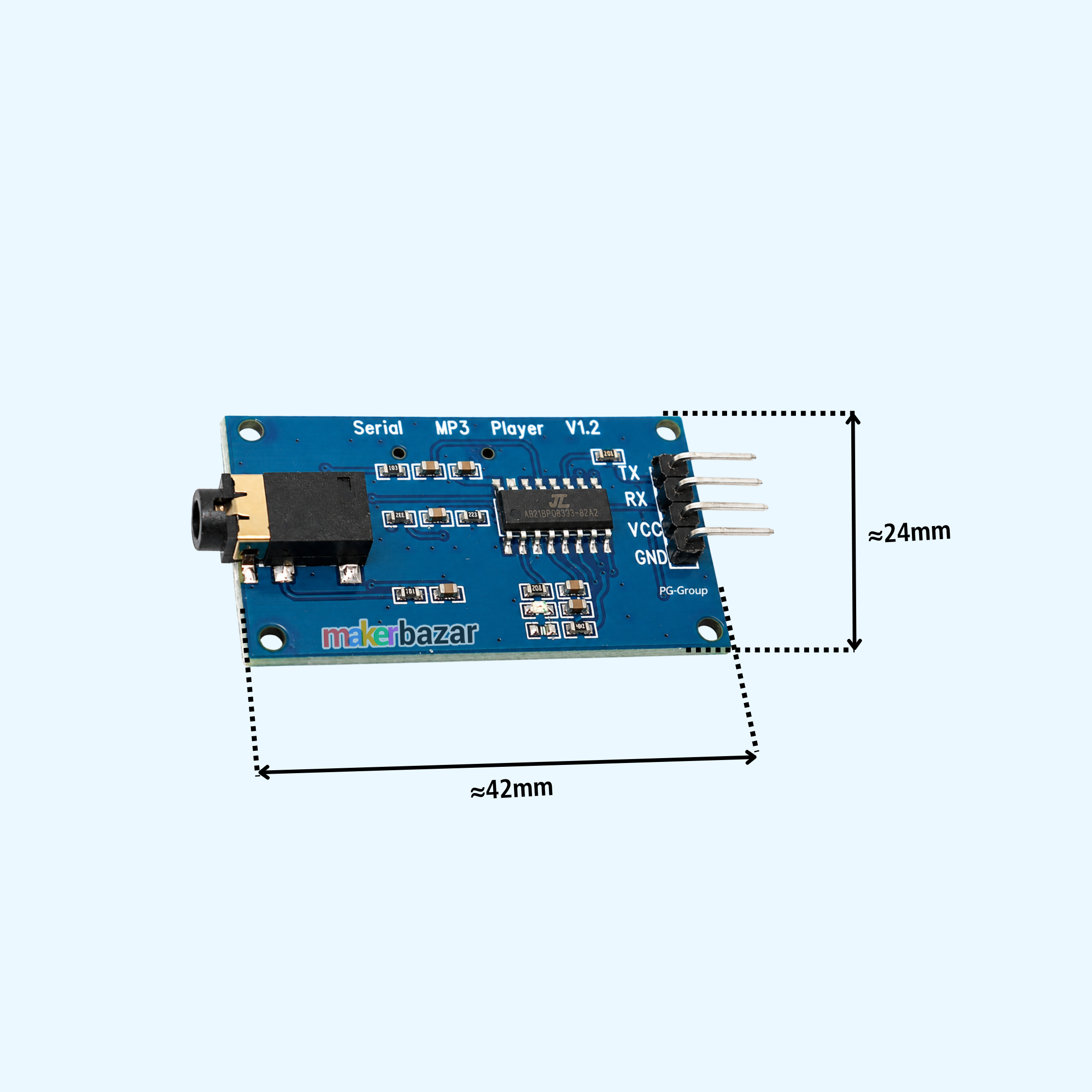 YX5300 UART TTL Serial MP3 Music Player Module (HW-311)